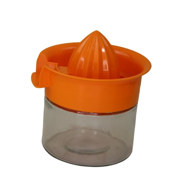 Vintage Glass Juicer Orange Top Hand 91183 Citrus Gemco Manual - Picture 1 of 4